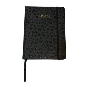 Threshold Black Leopard Print Notebook